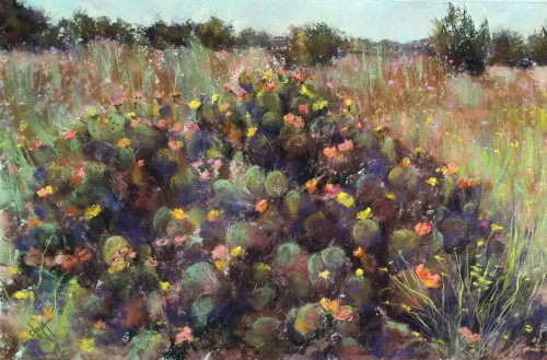 Blooming Cactus by Dina Gregory