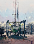 Boat Yard Workers #  by Richie Vios