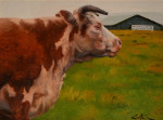 Lyndon B Cow #  by Mitch Caster